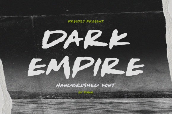 Dark Empire: Rebellious Hand-Brushed Font for Modern Design