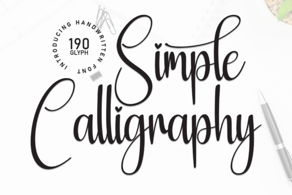 Simple Calligraphy: Casual Elegance for Modern Design