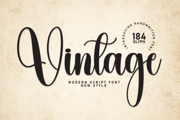 Vintage: A Sweet Handwritten Font for Fresh Designs
